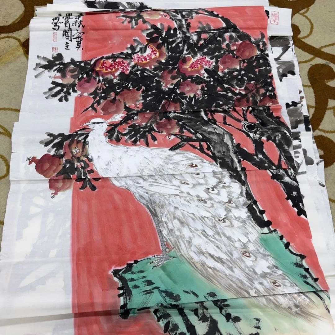 国画王孝华六尺童