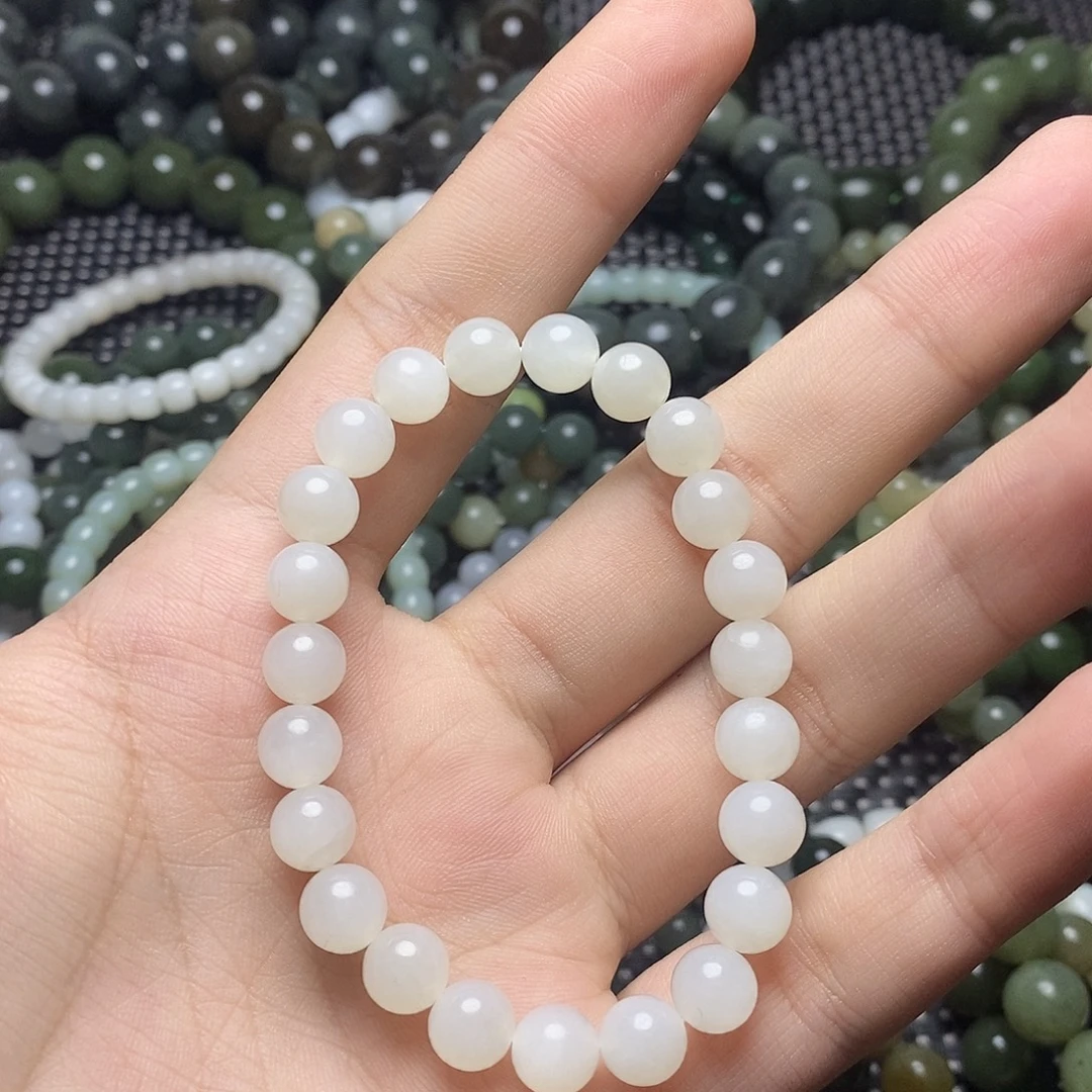 和田玉未镶嵌手串13