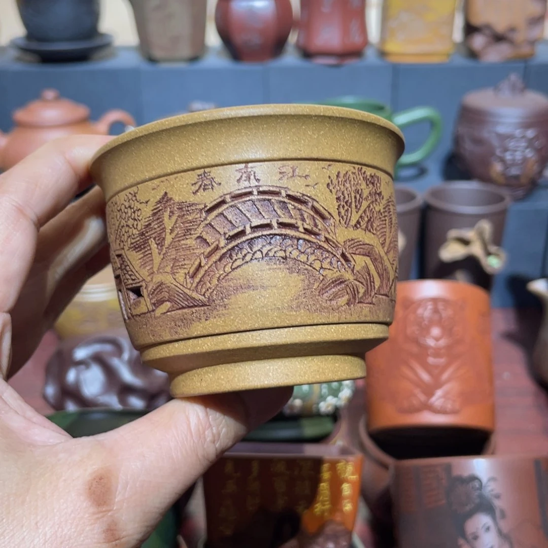 原矿紫砂手工主人杯