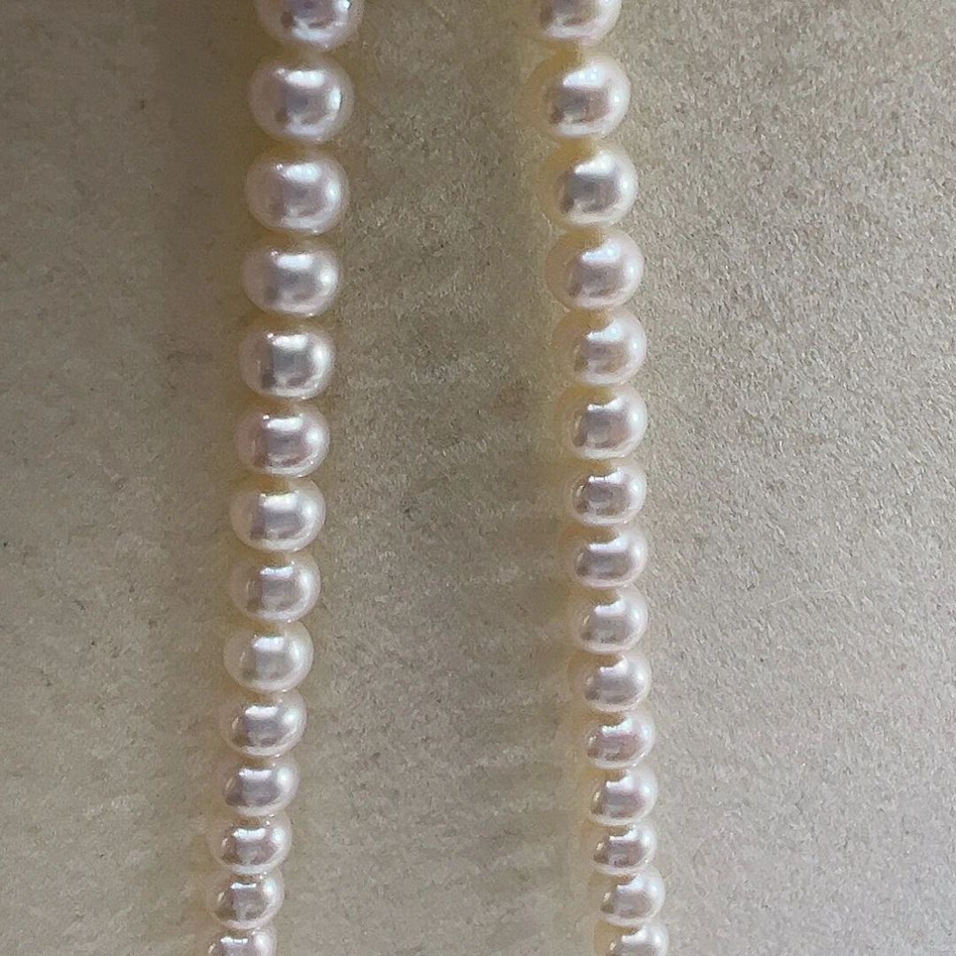 淡水珍珠银S925镶嵌颈饰➕5-5.5高品极光炫彩