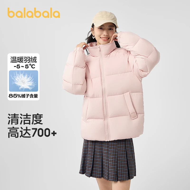 成人装【泡泡羽绒】巴拉巴拉冬季羽绒服女装短款加厚时尚外套保暖