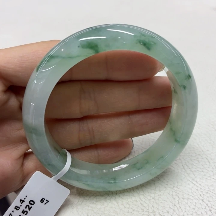 未镶嵌手镯翡翠缅甸翡翠手镯55.2轮胎