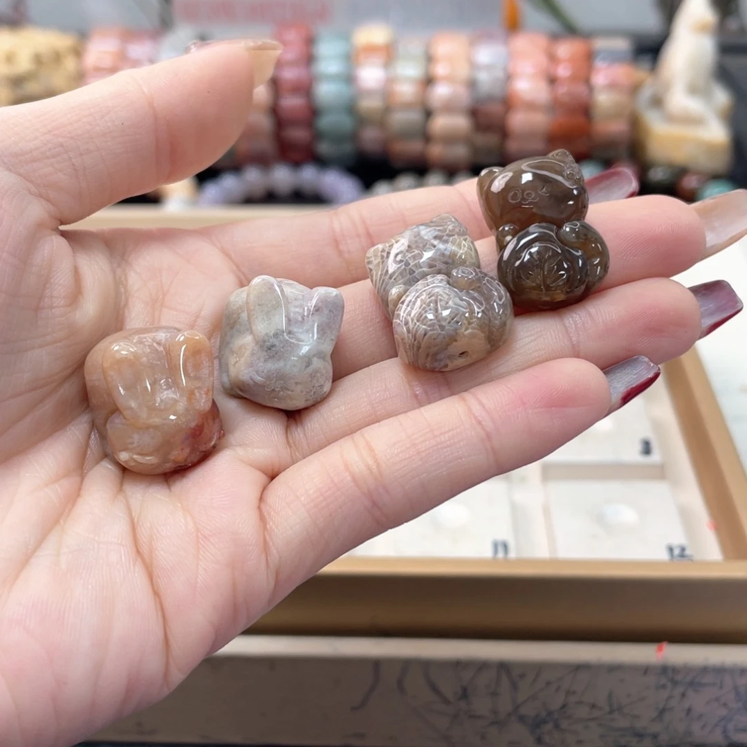 硅化珊瑚（珊瑚玉）手链未镶嵌?*436