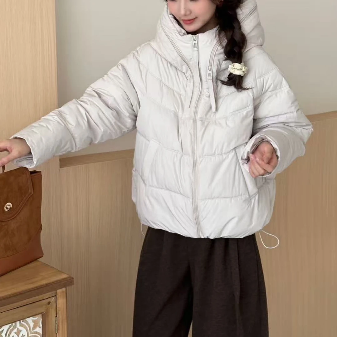 666冬季新品时尚连帽韩系减龄外套