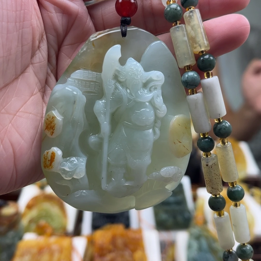 岫玉未镶嵌挂件挂件