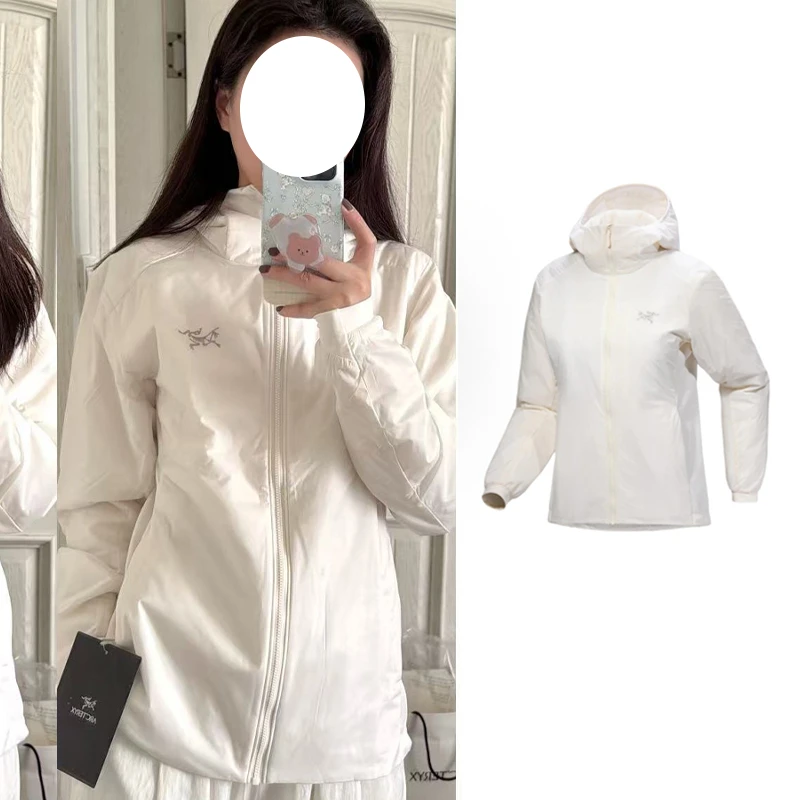 ARC'TERYX/始祖鸟ATOM hoody 刺绣Logo连帽拉链防风防水棉服 女款