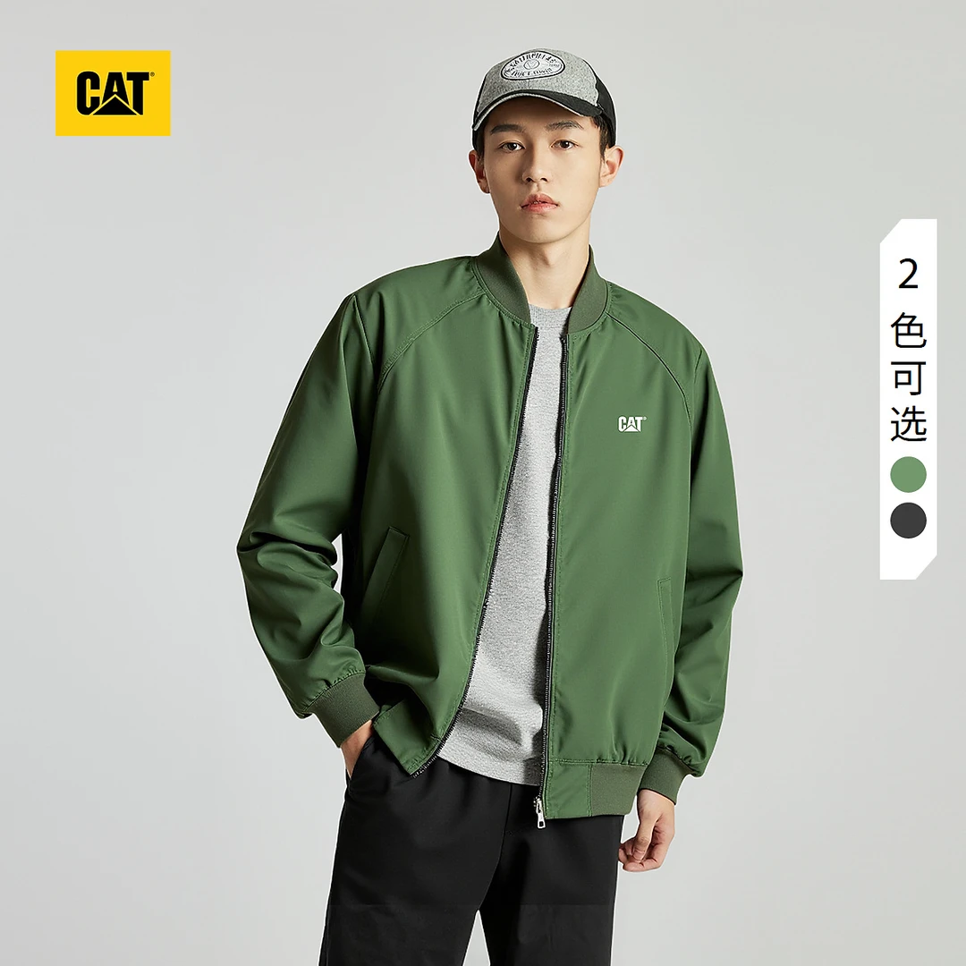 CAT卡特25秋冬穿搭男士简约通勤棒球服休闲单夹克运动时尚户外S