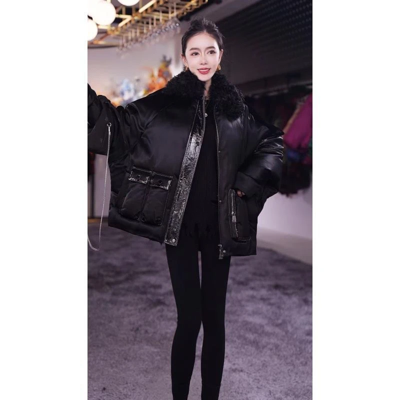 YJ【邢邢推荐】羽绒服鹅绒女外套66023-1时尚冬季轻奢气质