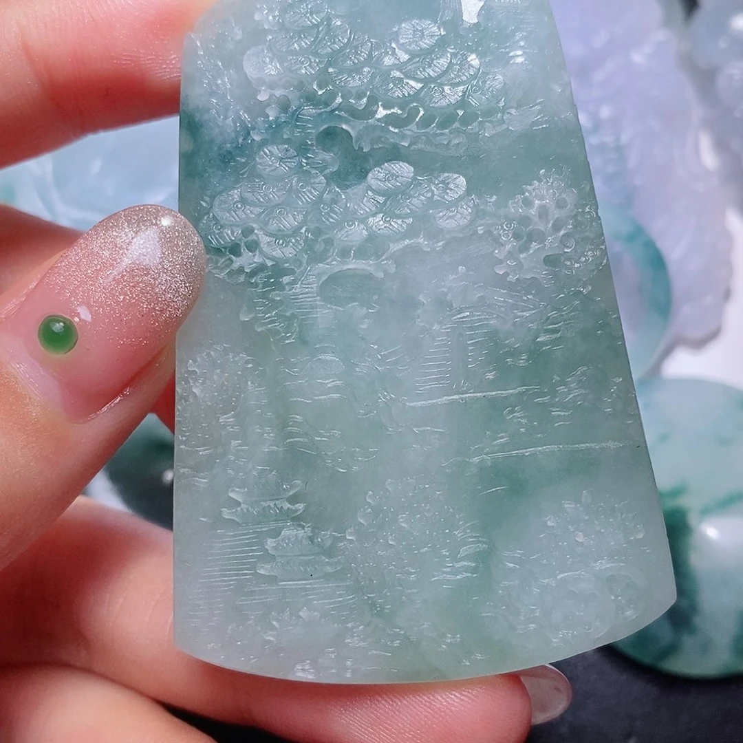 未镶嵌定制翡翠毛货付款后联系客服确认抛光