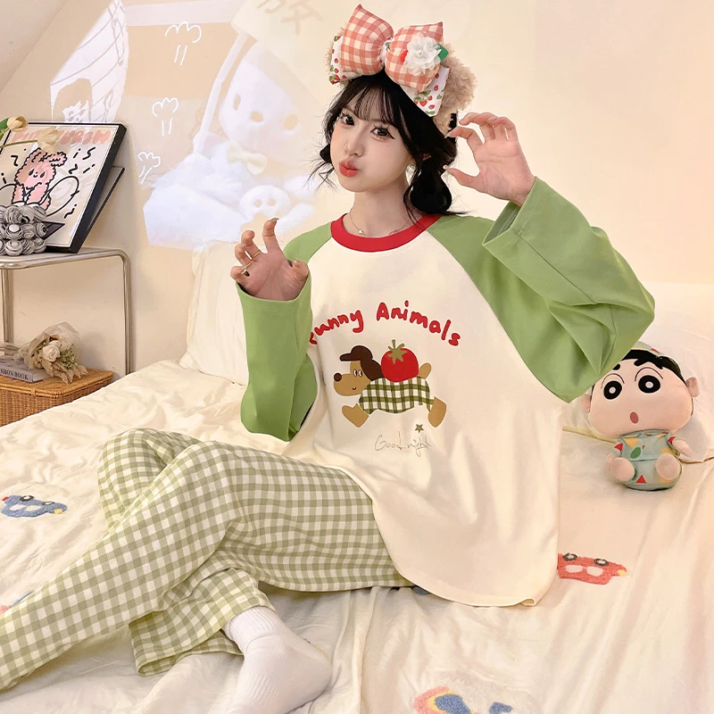 大童睡衣女孩青少年12初中学生15岁长袖13女款2025新款卡通春秋款