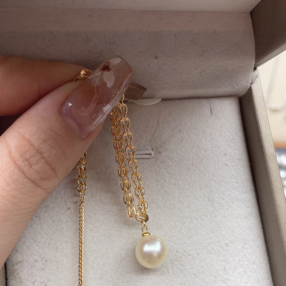 海水珍珠银S925镶嵌手链T116