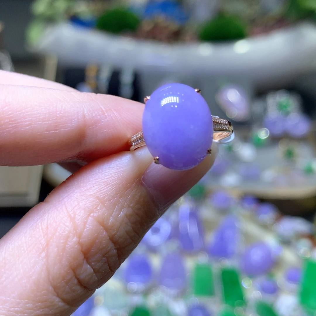 【闪购商品】翡翠颈饰18K金镶嵌翡翠吊坠项链