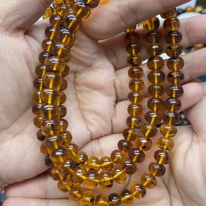 琥珀颈饰未镶嵌踏*花琥珀8