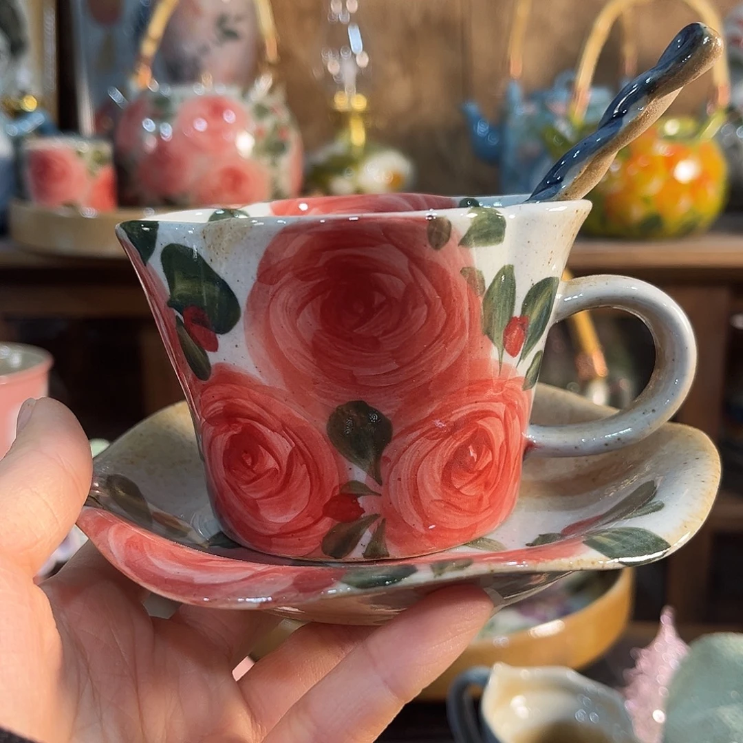 陶泥景德镇手工手绘高温釉下彩