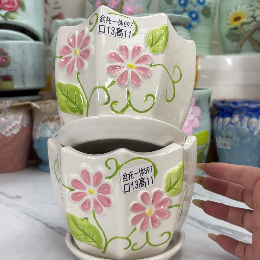 @夏西陶瓷花盆@@5897