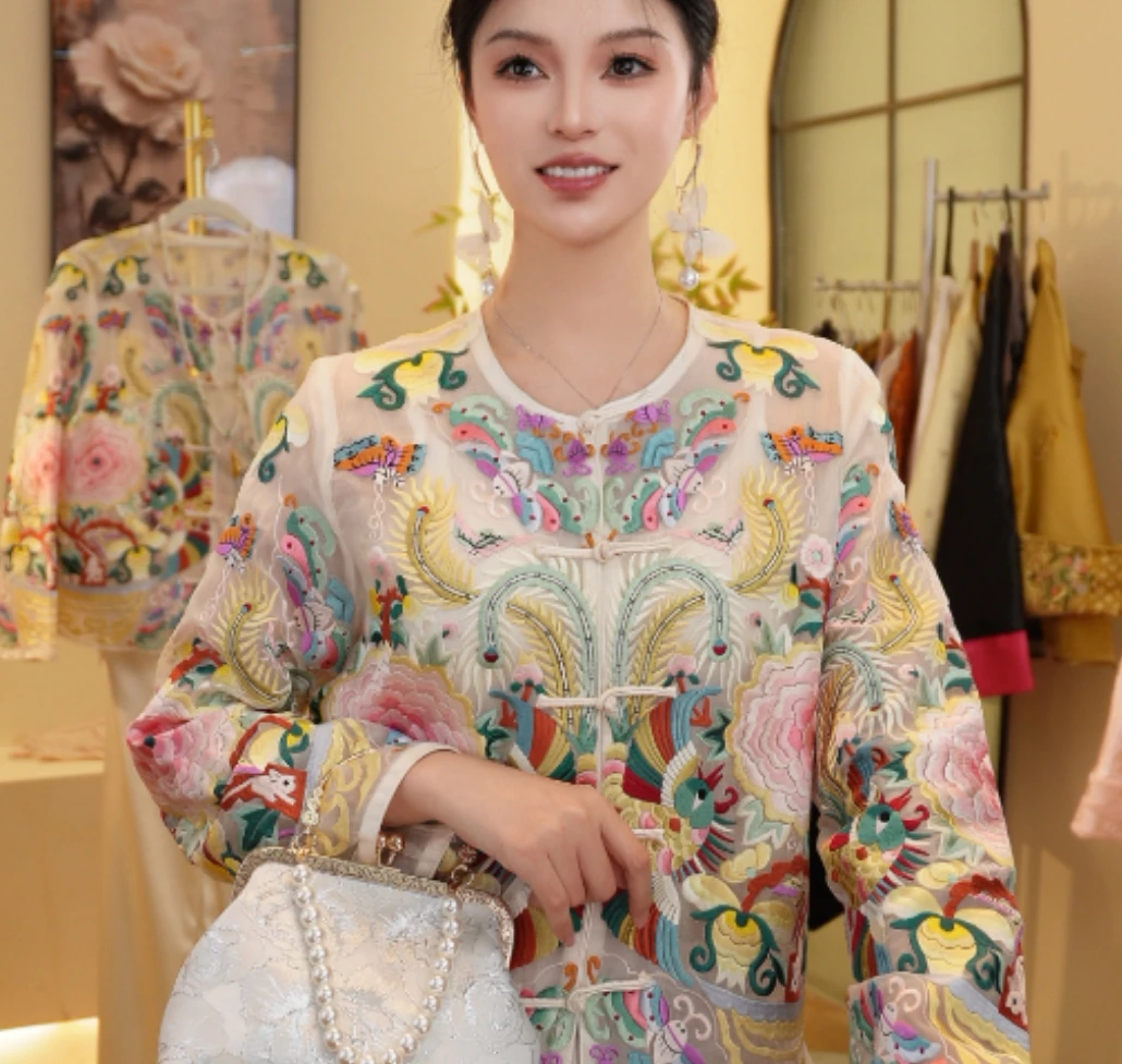 【绝代天骄】重工刺绣夏季新款开衫上衣2025a9033—古月