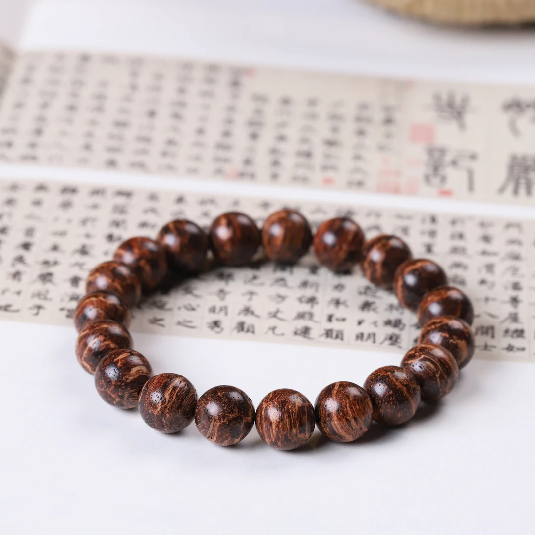 PT029 海南黄金甲降真香10mm圆珠手串