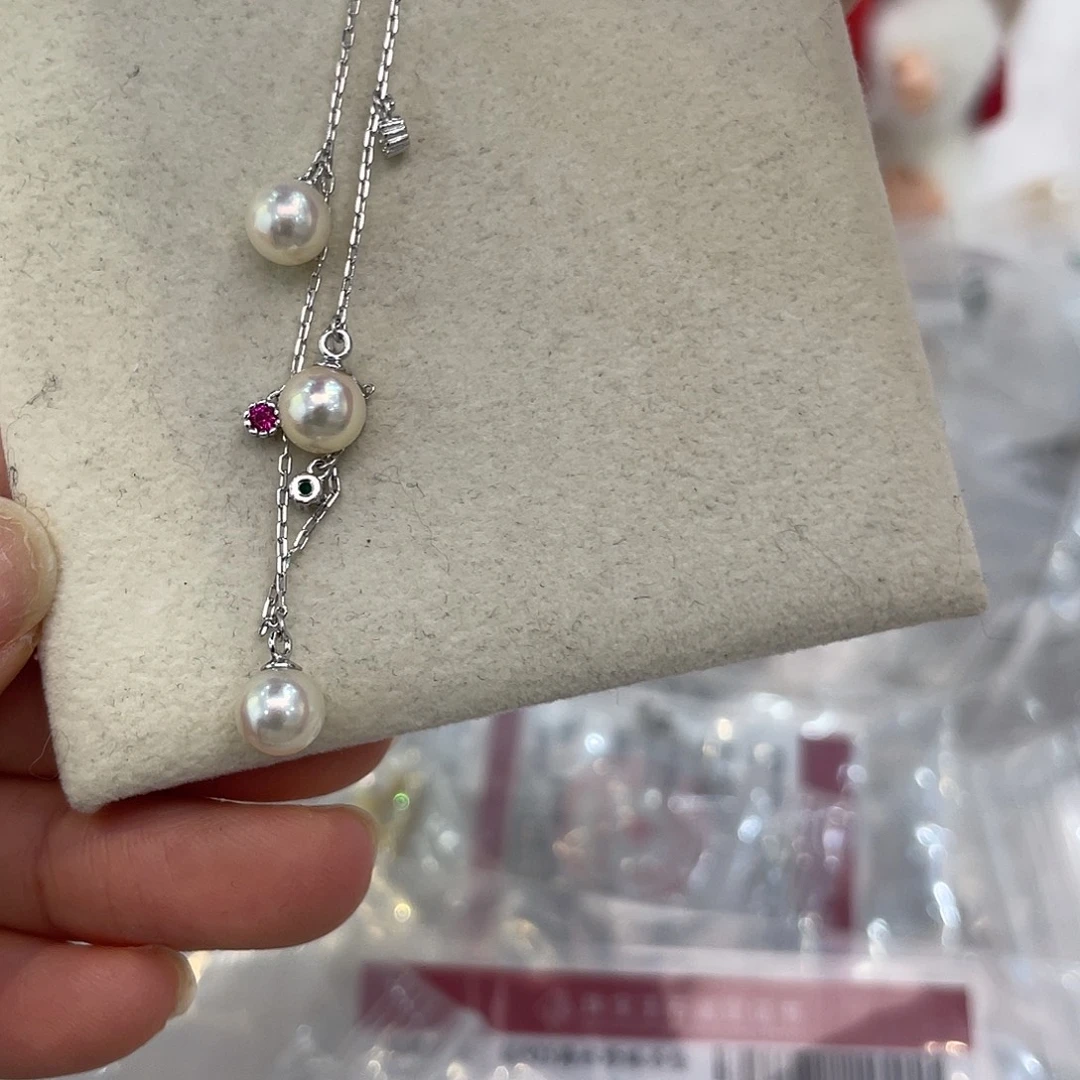 手绳银S925镶嵌海水珍珠