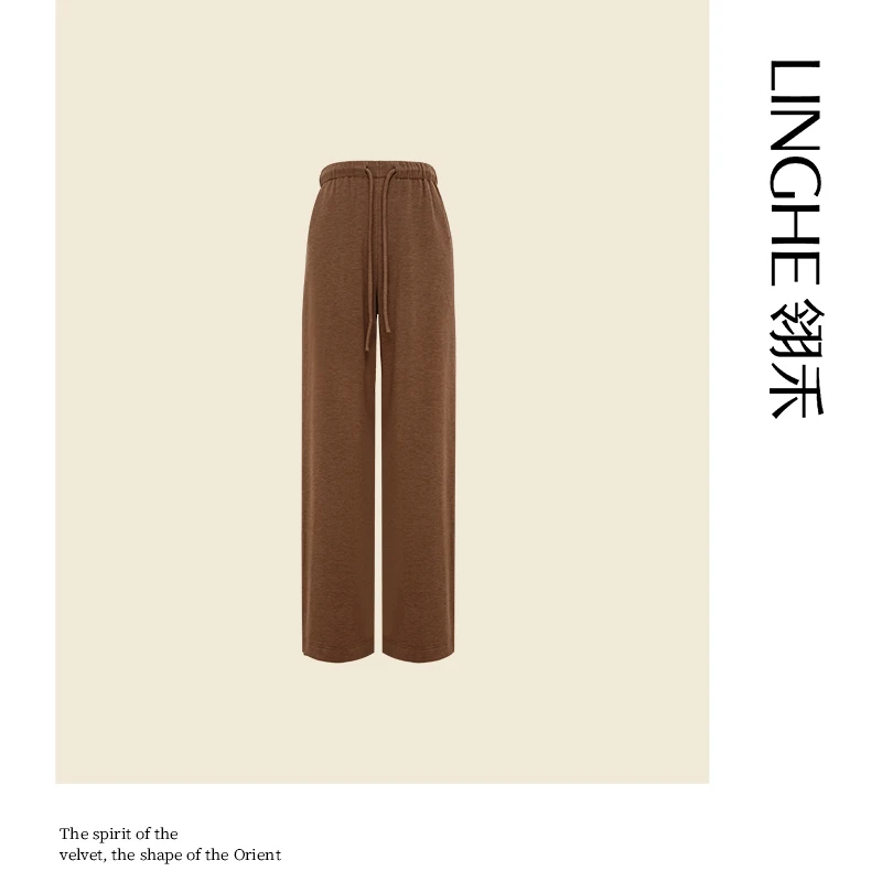 翎禾LINGHE-秋冬羊绒蚕丝绒感保暖面膜裤