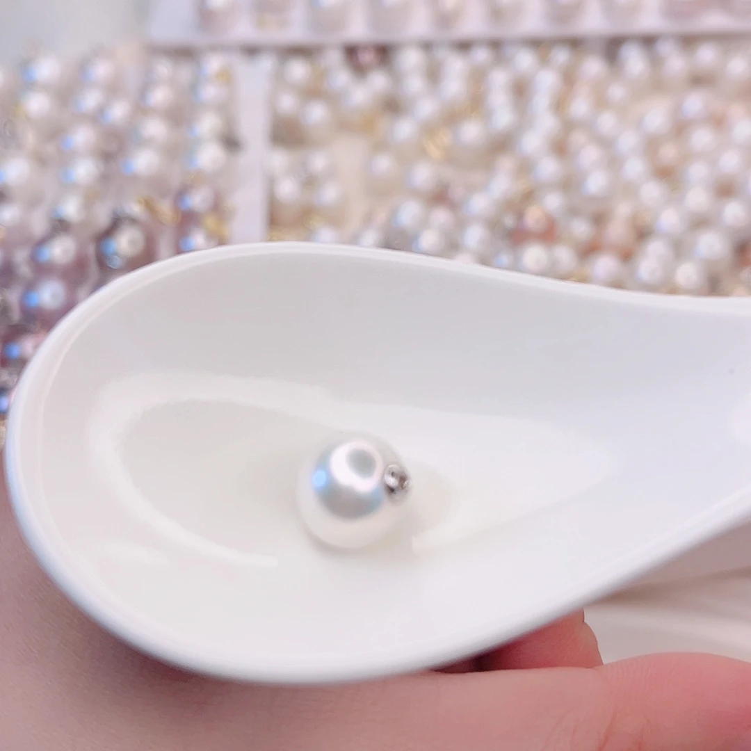 淡水珍珠银S925镶嵌吊坠(赠链)