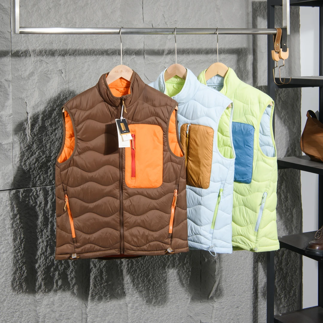 惊艳牛货 山系户外秋冬男女情侣撞色百搭保暖立领棉马甲外套外套