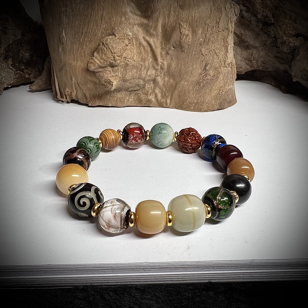 黄铜手链 隐茶山房手串（无礼盒）@@@@AK017