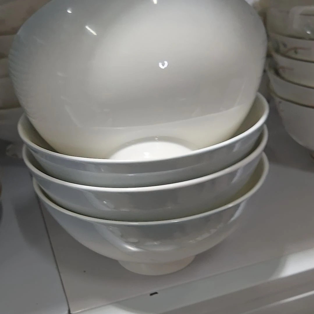 瓷片微瑕渐变6寸4个面碗6666666