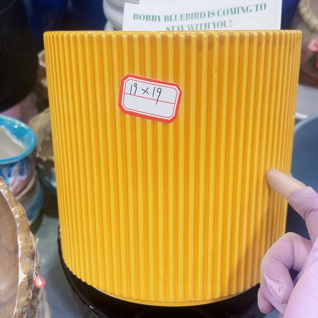 有孔外贸尾单陶瓷花盆凑单10米包邮