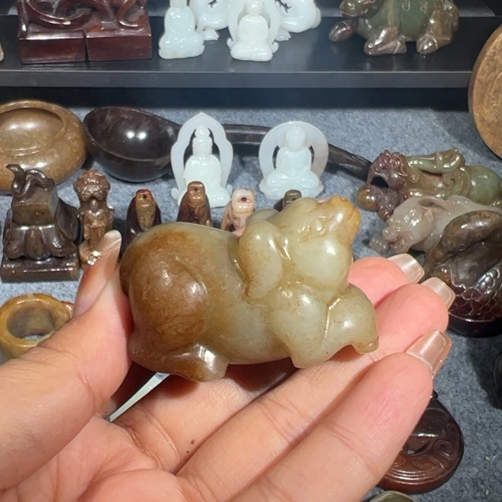 和田玉未镶嵌挂件