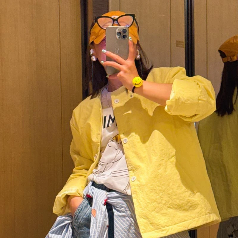 2025春夏韩系新款显瘦外套女小众设计感个性百搭显瘦款无领风衣