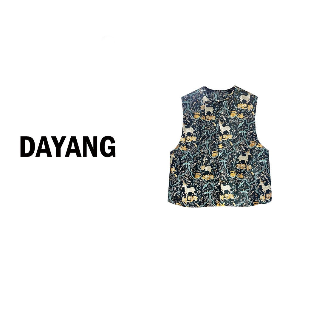 【DAYANG】见鹿有禄 休闲感新中式马甲