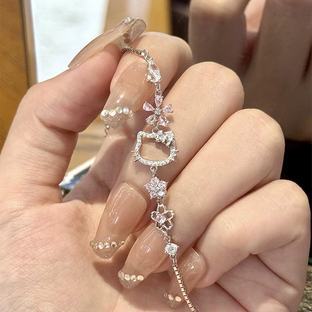 925银手链 HelloKitty超闪手链精致女生轻奢高级感小众设计284
