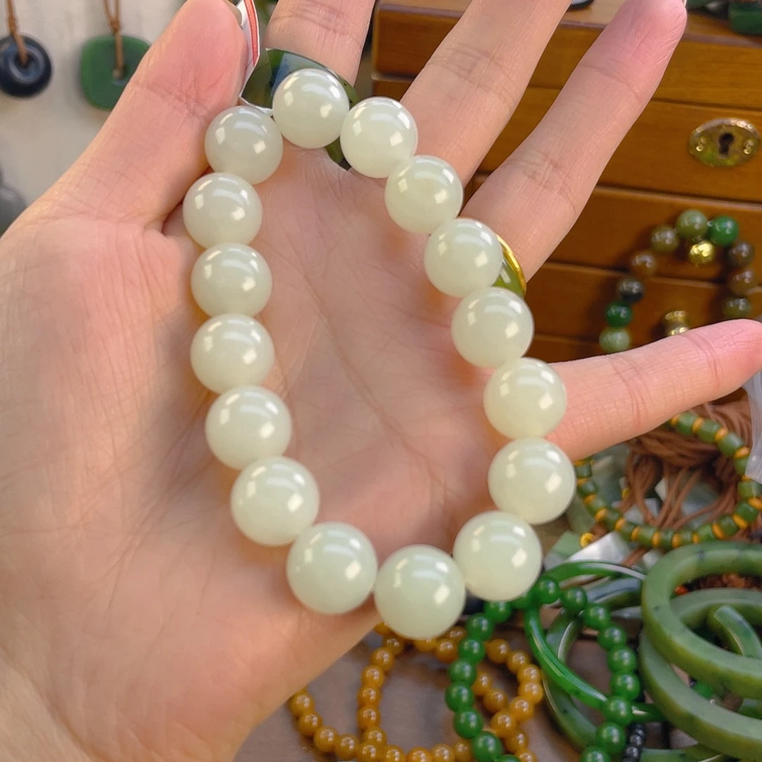 和田玉未镶嵌手链