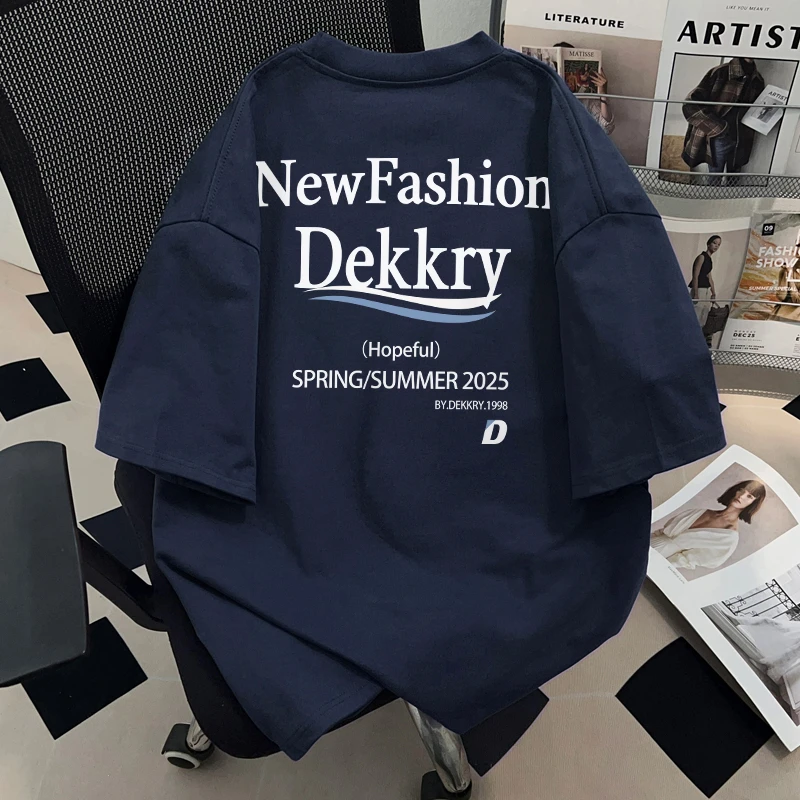 jtrt美式重磅纯棉短袖T恤男女夏季休闲印花宽松百搭新款半袖上衣