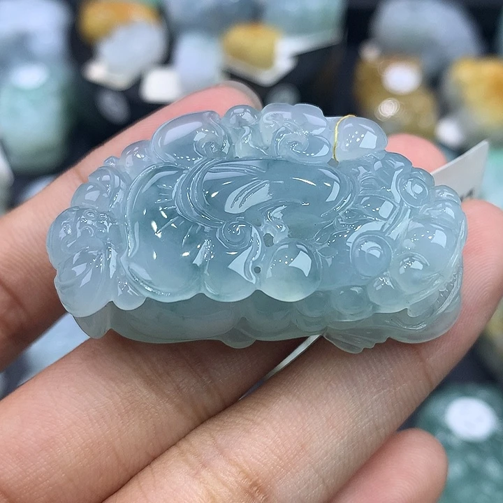 颈饰未镶嵌翡翠天然缅甸翡翠