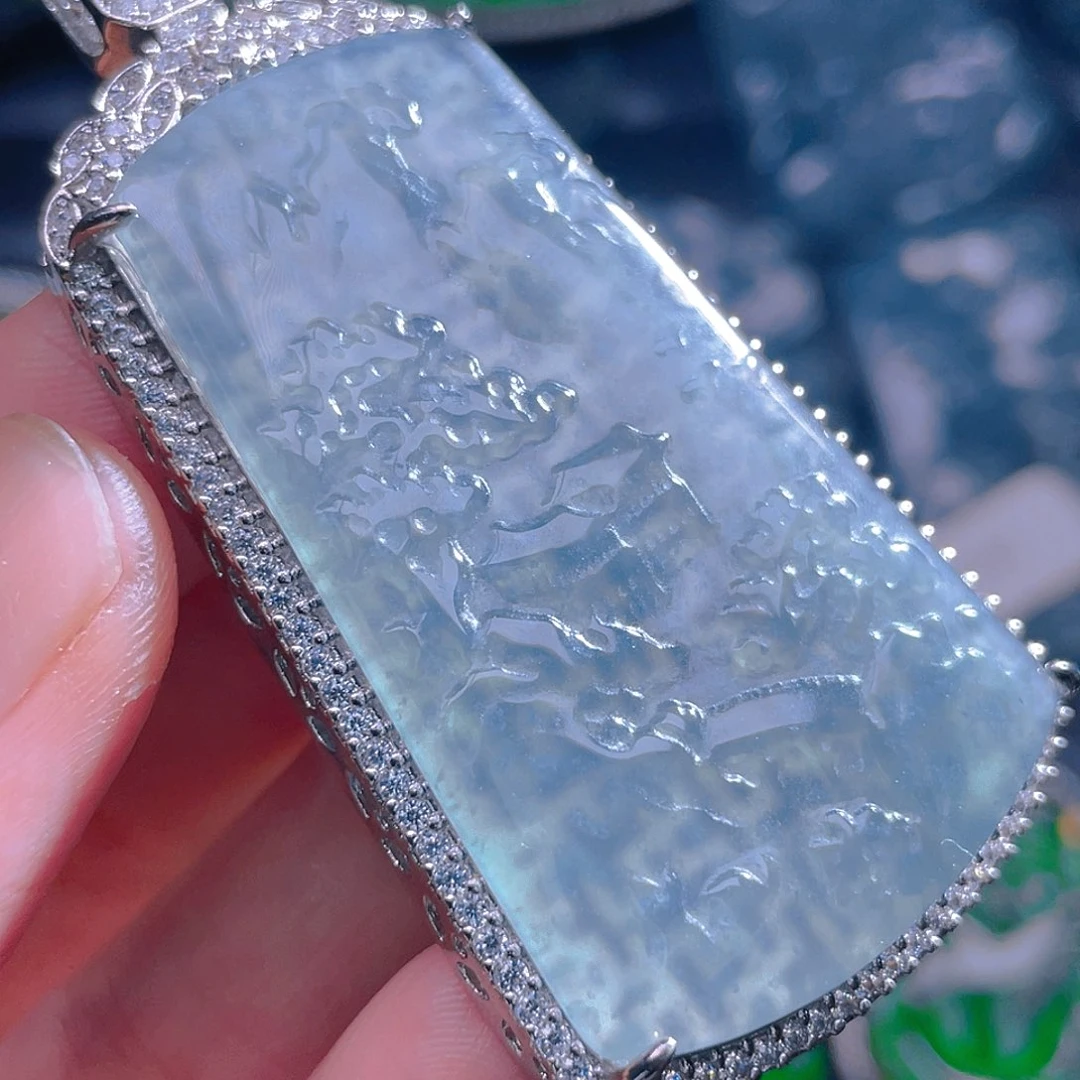 颈饰未镶嵌翡翠翡翠