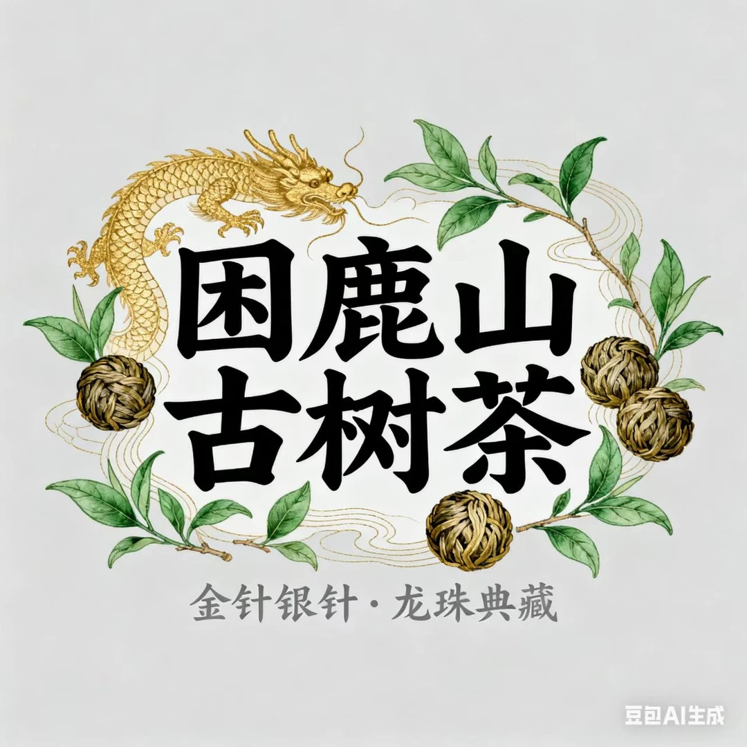 2025年 困鹿山【金针银针】龙珠普洱茶 各10颗 20颗/罐（普洱茶区）