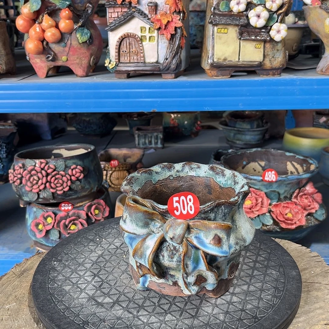 微瑕508 号陶然花器手工花盆