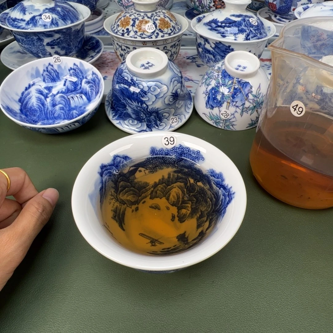 景德镇纯手工纯手绘茶具木木39