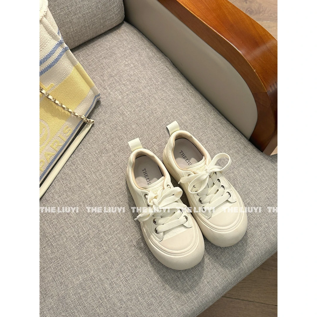 【LIUYI】真皮增高休闲小白鞋2516