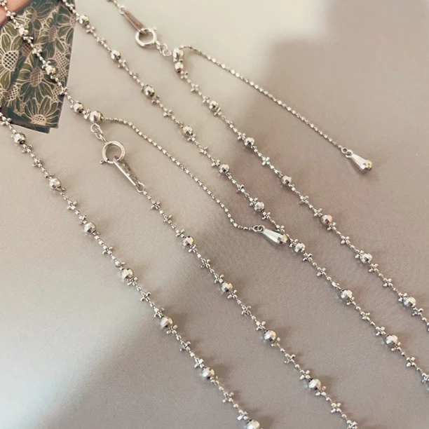 【JYY】18k金意大利进口仙女链k白/k黄/多样发其一/克重多退少补