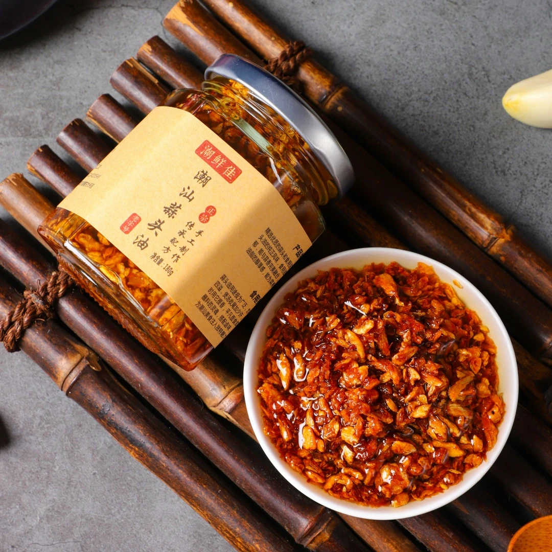 潮鲜佳潮汕蒜头油正宗家用炸蒜头酥蒜蓉酥蒜油拌面调料调味品特产