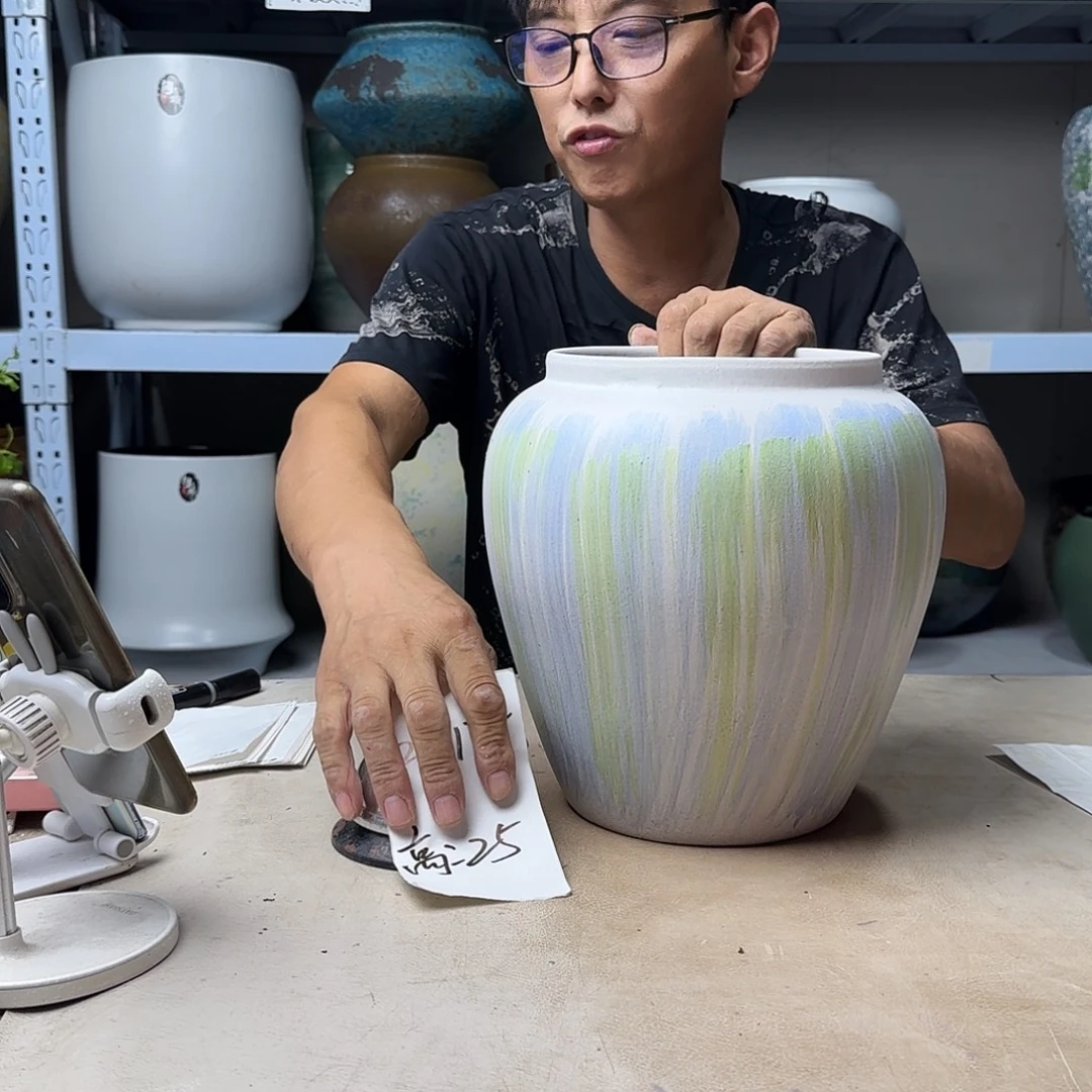 紫砂花盆尺寸17.@25