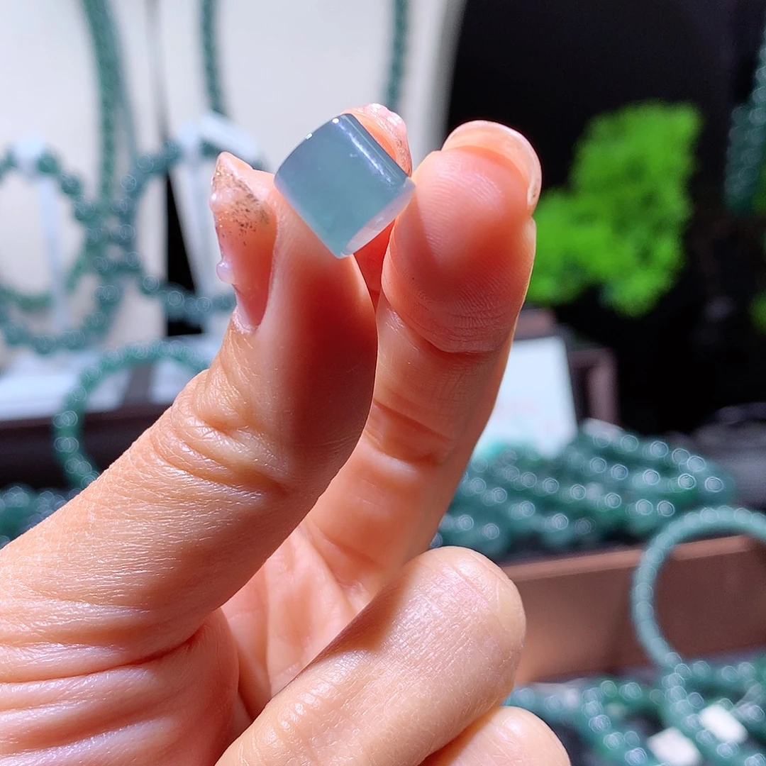 翡翠未镶嵌手链天然a货翡翠单珠10mm