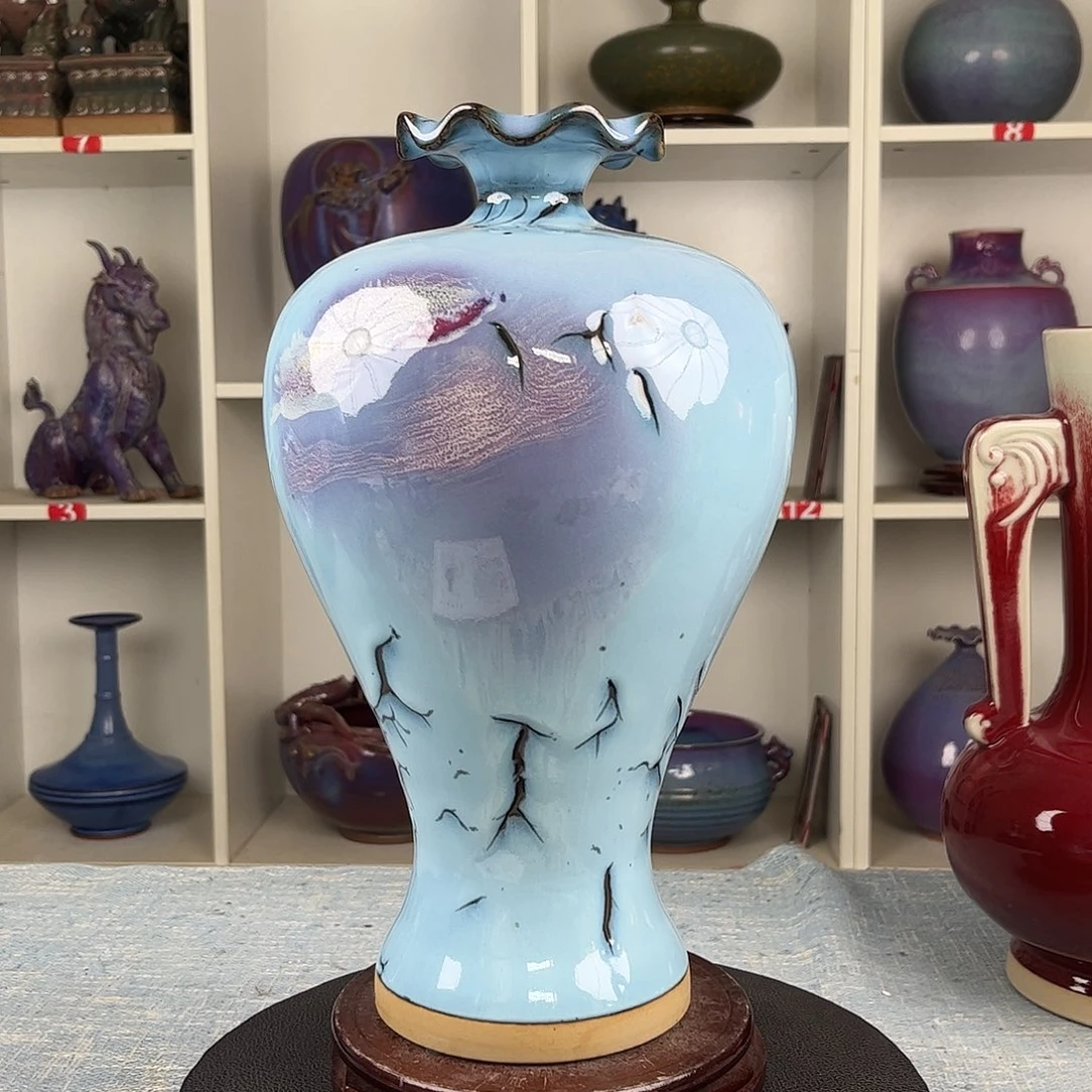 瓷片摆件……荷韵瓶。无礼盒