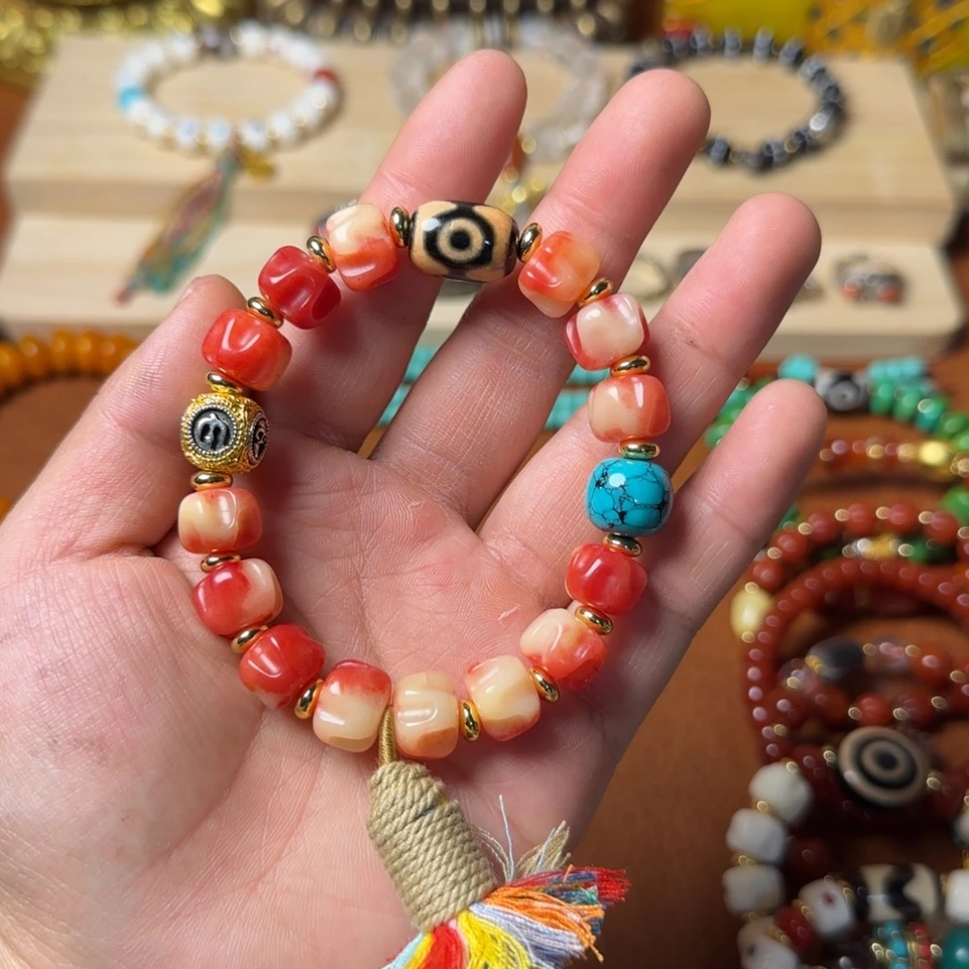 琉璃DIY藏式手串/108念珠