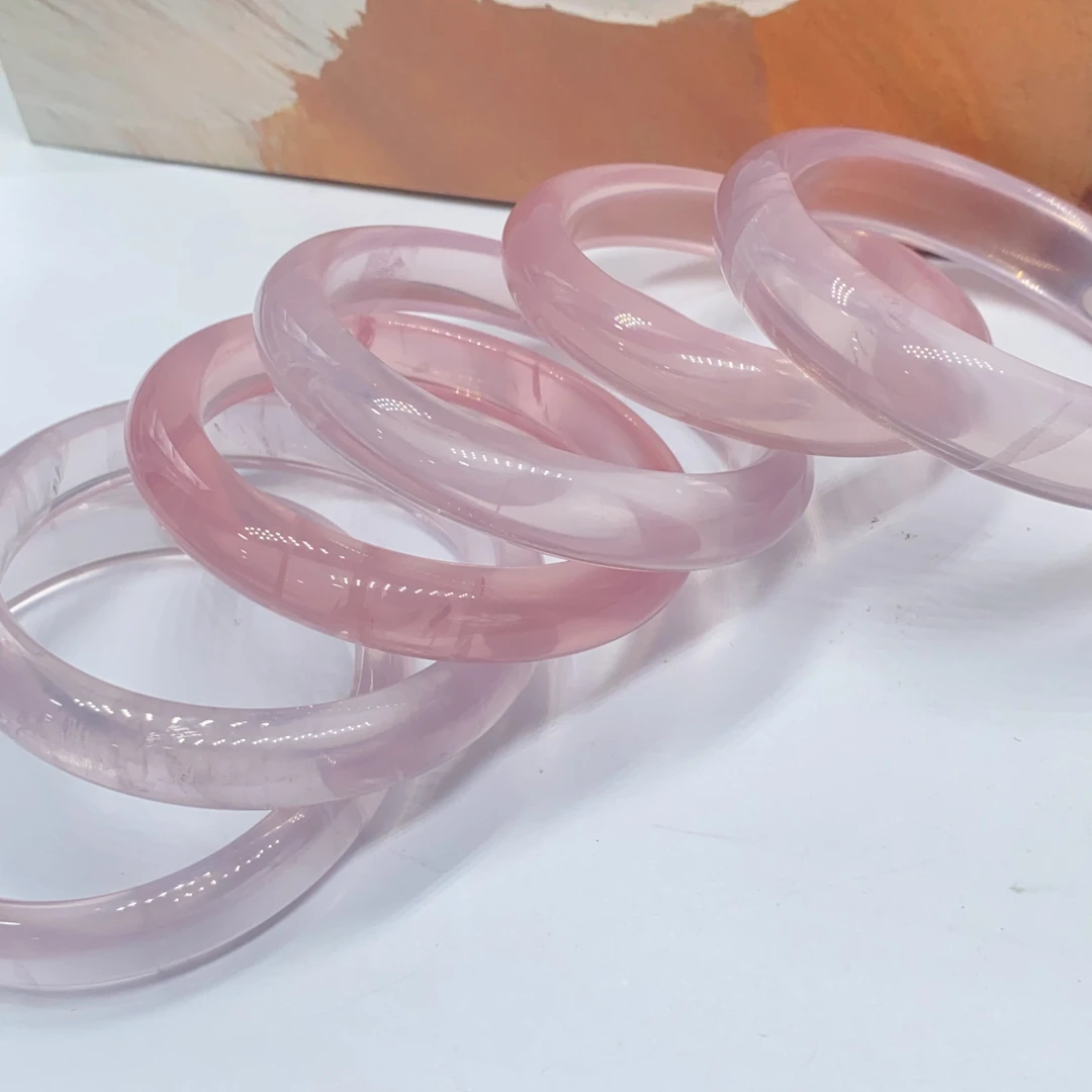 芙蓉石粉晶手镯精美时尚气质多样性发货1件