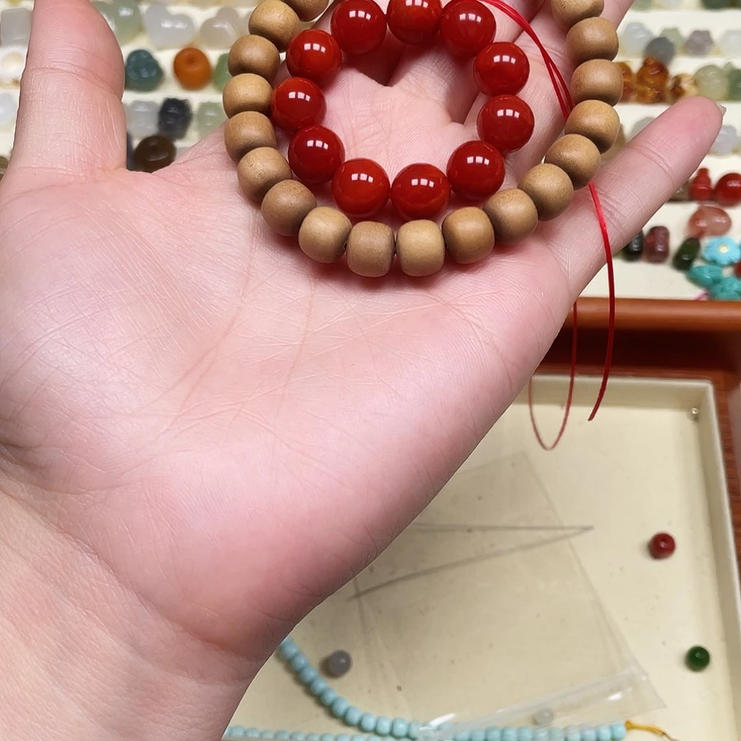 非洲檀香无事牌檀香木卡1.0单圈手串