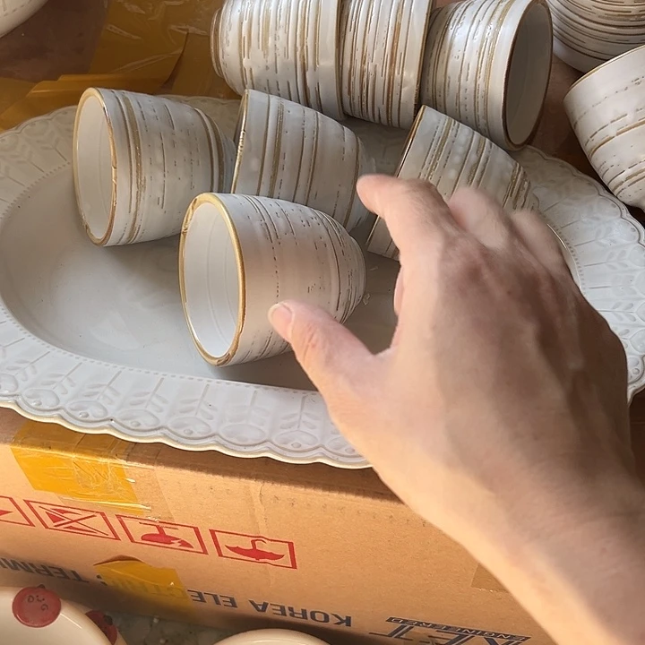 瓷片全场微瑕疵商品8个杯子