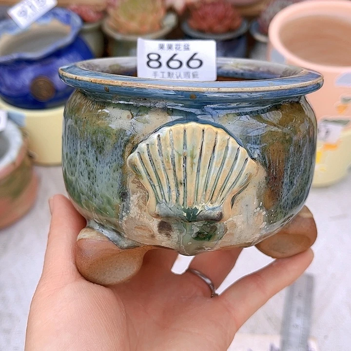 红陶陶瓷花盆866